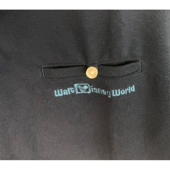 Walt Disney World Mens Medium Polo Shirt Embroidered Mickey Mouse Logo Blue - Picture 7 of 7